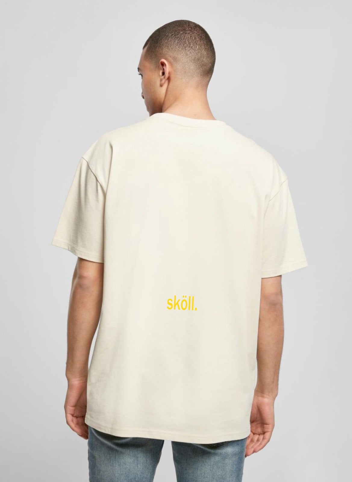 Camiseta Oversize Basic Laurel - Blanco roto