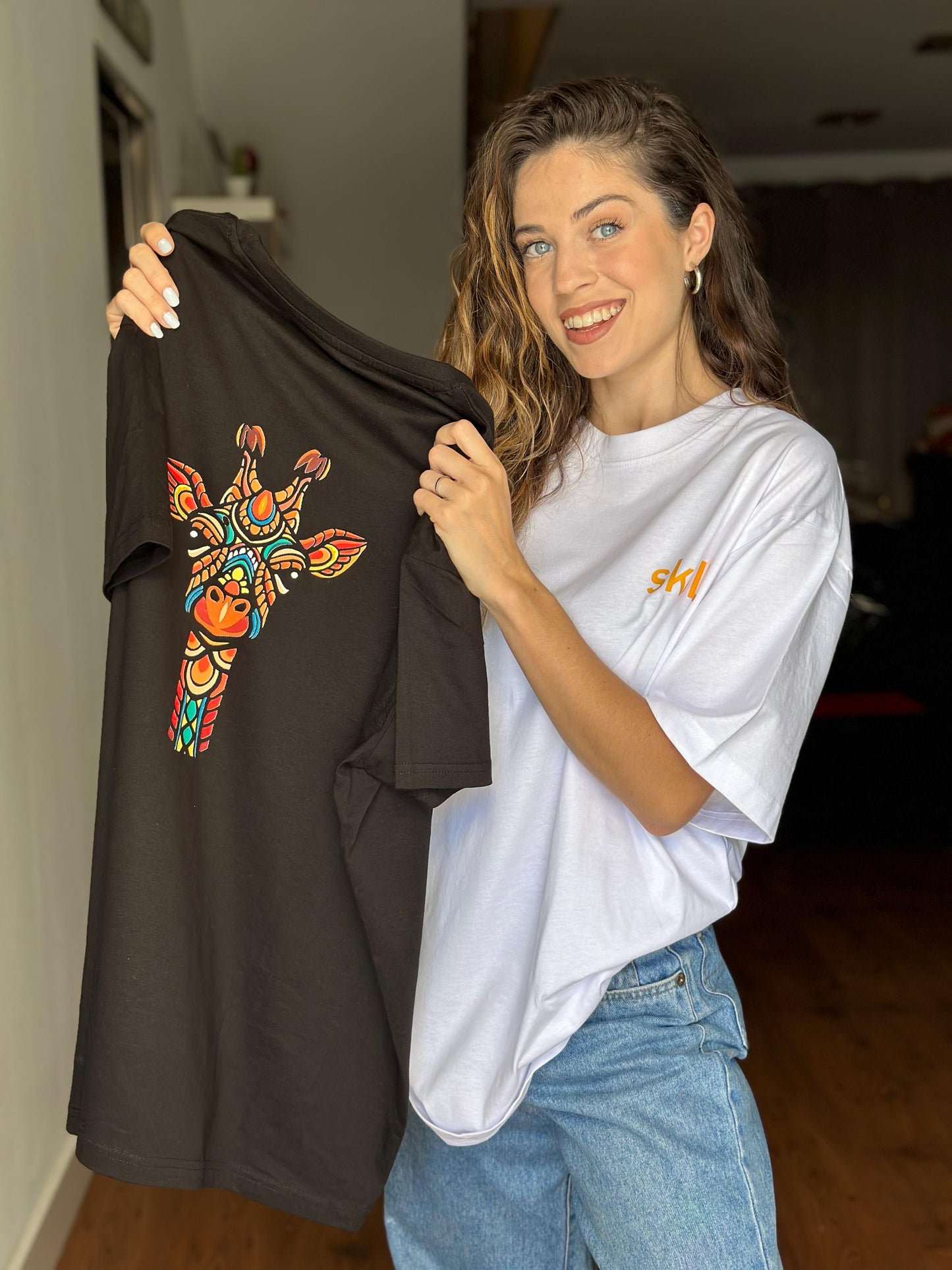 Camiseta de manga corta oversize - JIRAFA